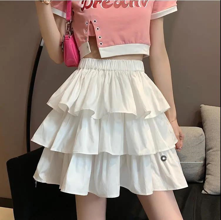 🩳 Jupe à Volants Grande Taille – Style “Cake Skirt” Duveteux