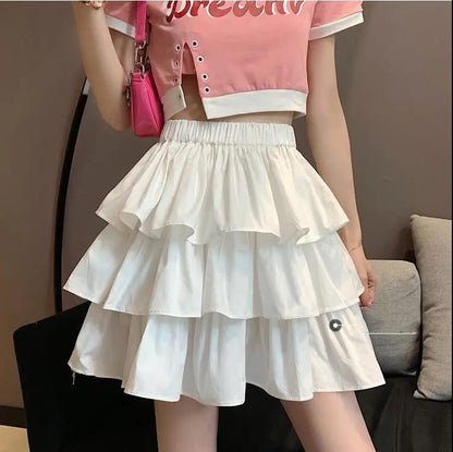 🩳 Jupe à Volants Grande Taille – Style “Cake Skirt” Duveteux