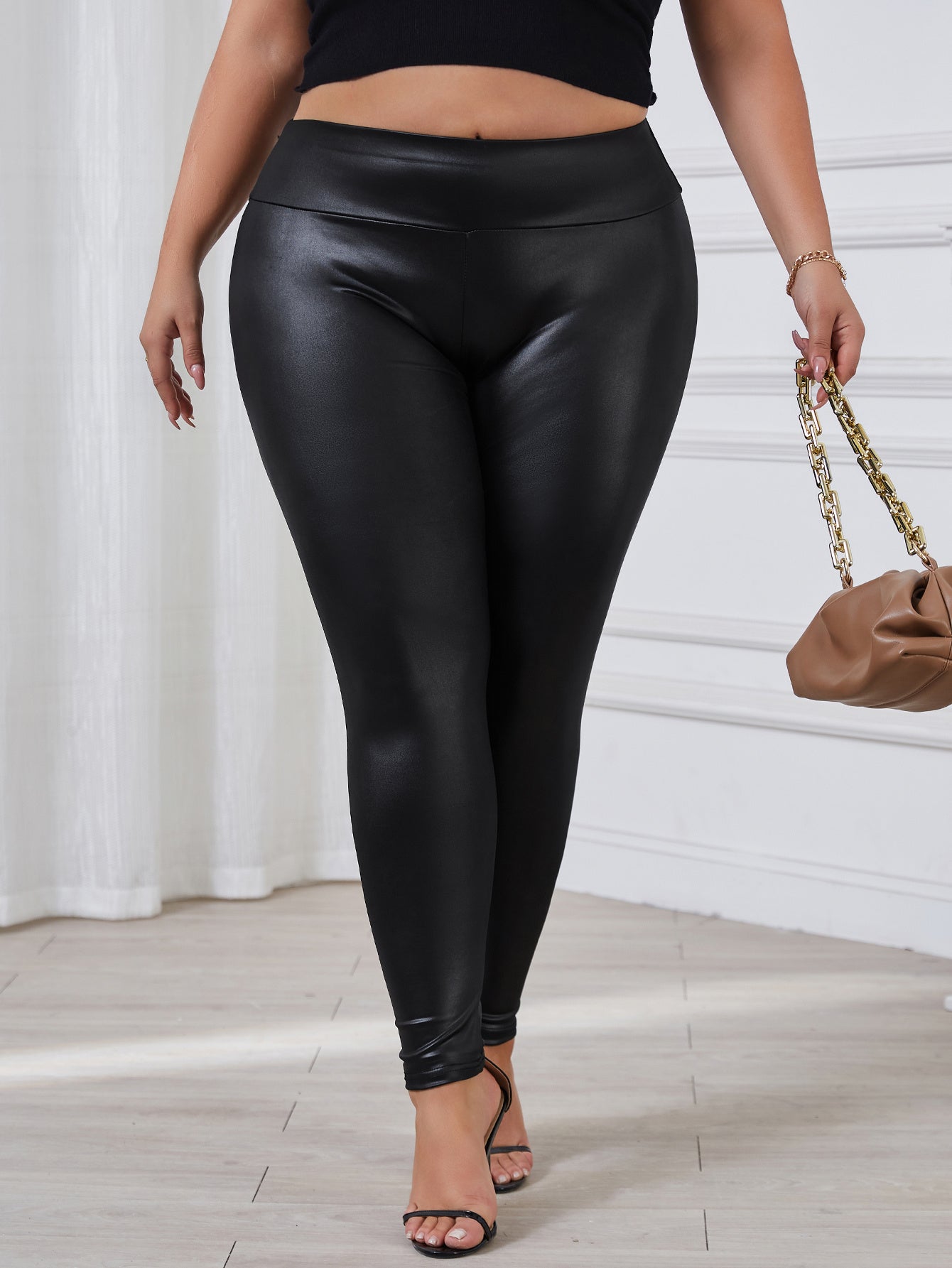 👖 Legging Taille Haute Amincissant Grande Taille Femme – Confort Extensible | XL-Charmes
