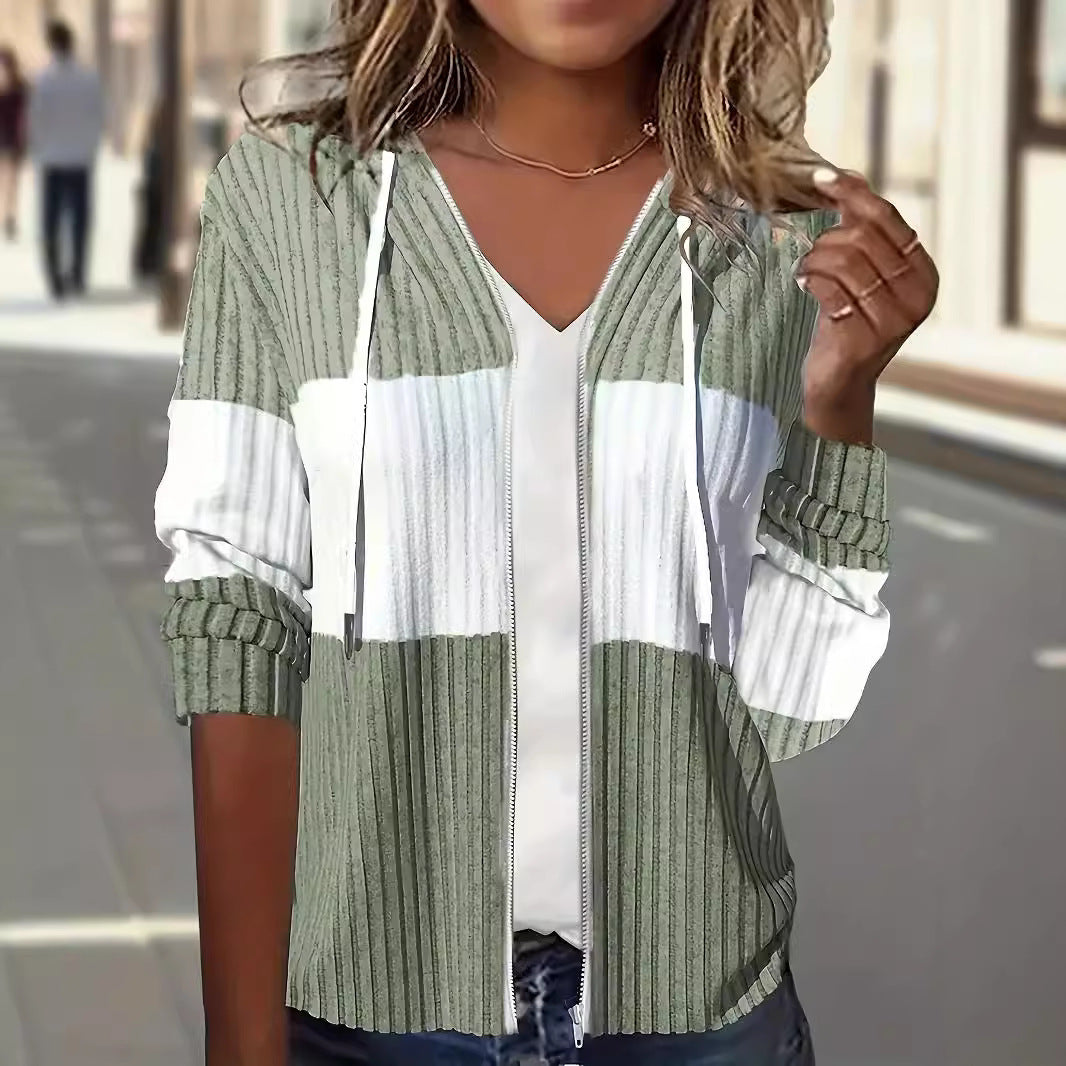 🧥 Manteau Thermique Femme à Capuche & Fermeture Éclair | XL-Charmes