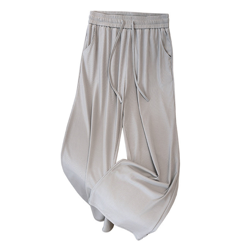 👖 Pantalon Taille Haute Femme – Fluide Été en Soie Glacée | XL-Charmes