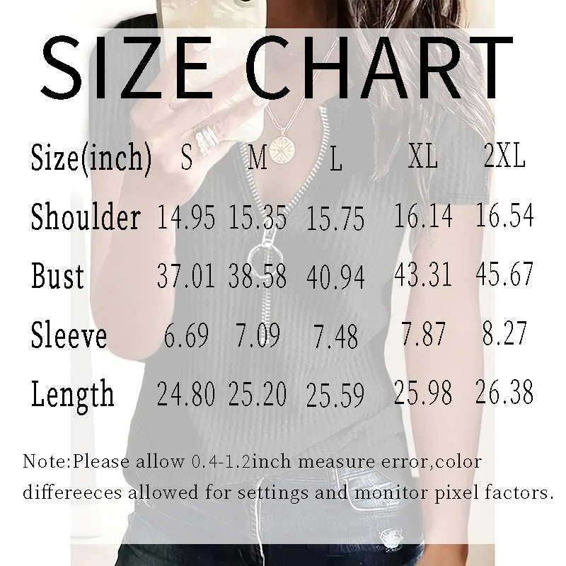 🌞 Lot 2 Tuniques Femme | Col en V & Manches Courtes | XL-Charmes