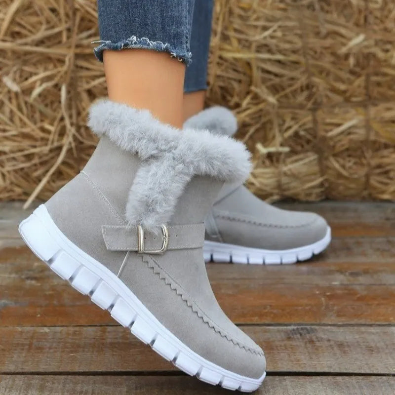 🥿 Bottes de Neige Hiver Femme – Chaudes, Épaisses & Fourrure Douce