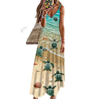 👗 Robe Bretelles Femme – Imprimé Estival Fluide | XL-Charmes