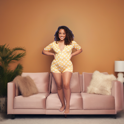 👚 Ensemble Moulant Imprimé Femme – Grande Taille Confort & Style Maison